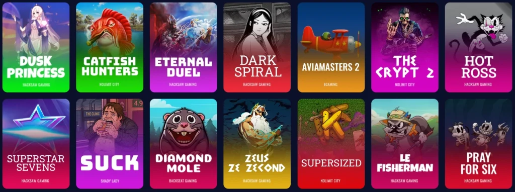 High Spin Casino affiliate landing preview